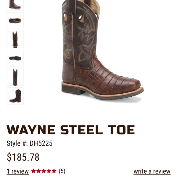 Double H Men Wayne Steel Toe Boots 